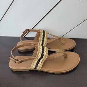 NEW Style & Co Women's Sadiee Slingback Thong Flat Sandals Size 10